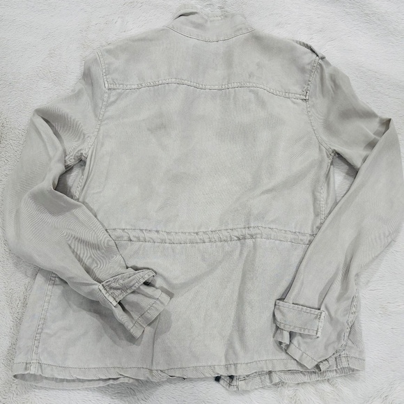 Talula Grey Utility Jacket – XXS | Lightweight Casual Zip-Up with Cargo Pockets - Picture 6 of 6